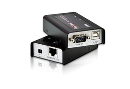 Aten CE100 - MINI USB KVM Extender - ESD-bescherming - Zwart