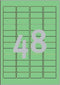 Avery L6040-20 - Mini Etiketten 45,7 x 21,2 mm - Afneembaar - Groen (960 stuks)