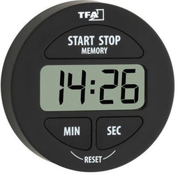 TFA-Dostmann 38.2022.01 - Digitale Keukenwekker - Rond - Zwart