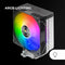 Mars Gaming MCPUX4ARGB - CPU-koeler - 12 cm LED verlichting - Zwart