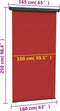 vidaXL - Balkonscherm - 165x250 - cm - rood