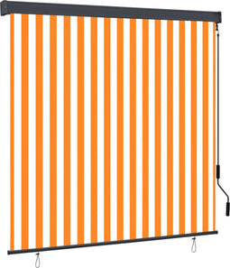 vidaXL-Rolgordijn-voor-buiten-170x250-cm-wit-en-oranje