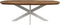 HSM Collection Salontafel Visgraat Danish 130cm Naturel/Wit Eiken/Metaal