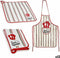 Keukenset Bon Appetit 2 Onderdelen Wit Rood (12 Stuks)