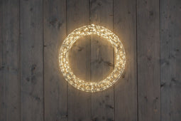 Anna's Collection - 56CMX6CM KRANS WIT 1200LED WARM WIT - 5M AANLOO...
