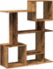 vidaXL - Kamerscherm - / - boekenkast - 92x29x112 - cm - hout - oud - houtkleurig