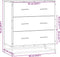 vidaXL - Dressoir - 68x35x76 - cm - bewerkt - hout - en - metaal - bruin - eikenkleur
