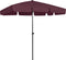 vidaXL - Strandparasol - 200x125 - cm - bordeauxrood