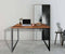 Bureau Stoer - laptoptafel - computertafel - zwart metaal vintage bruin