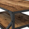 vidaXL - Salontafel - met - Plank - - - Gerecycled - Hout, - 90x50x40 - cm