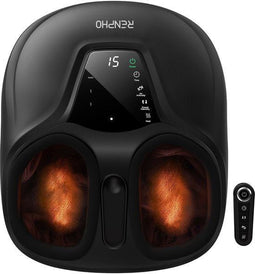 RENPHO Shiatsu Voetmassager FM058R - Compact design - Warmtefunctie tot 60°C - 4 intensiteitsniveaus