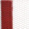 vidaXL Kippengaas 25x1.2 m staal met PVC coating rood