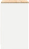 vidaXL - Garagekast - 60x51x85 - cm - massief - grenenhout - wit