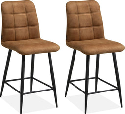 MX Sofa Barstoel Dex - Cognac (set van 2 stoelen)