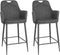 MX Sofa Barstoel Morris - Antraciet (set van 2 stoelen)