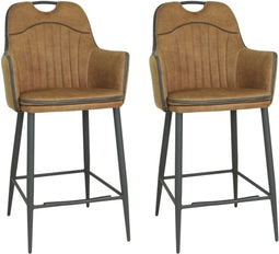 MX Sofa Barstoel Morris - Cognac (set van 2 stoelen)