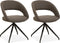 MX Sofa Draaibare Eetkamerstoel Yara - Mouse (set van 2 stuks)