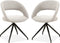 MX Sofa Draaibare Eetkamerstoel Yara - Pearl (set van 2 stuks)