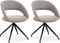 MX Sofa Draaibare Eetkamerstoel Yara - Toffee (set van 2 stuks)