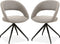 MX Sofa Draaibare Eetkamerstoel Yara - Toffee (set van 2 stuks)