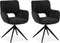 MX Sofa Eetkamer stoel Darwin - Antraciet (set van 2 stuks)