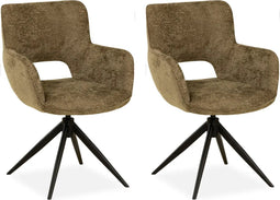MX Sofa Eetkamer stoel Darwin - Curry (set van 2 stuks)