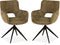MX Sofa Eetkamer stoel Darwin - Curry (set van 2 stuks)