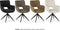 MX Sofa Eetkamer stoel Darwin - Curry (set van 2 stuks)