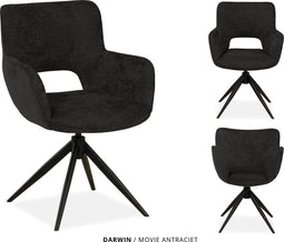 MX Sofa Eetkamer stoel Darwin | kleur: Antraciet