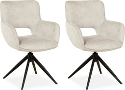 MX Sofa Eetkamer stoel Darwin - Natural (set van 2 stuks)