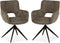 MX Sofa Eetkamer stoel Darwin - Taupe (set van 2 stuks)