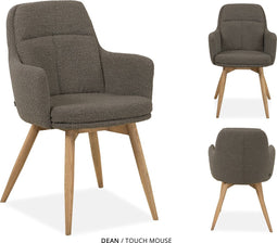 MX Sofa Eetkamer stoel Dean | kleur: Mouse