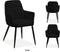 MX Sofa Eetkamer stoel Donna | kleur: Black