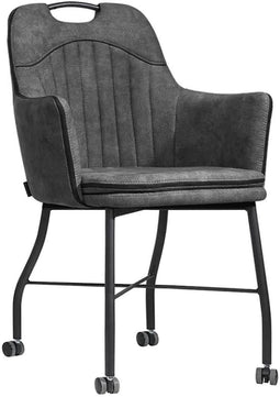 MX Sofa Eetkamer stoel Floria | kleur: Antraciet