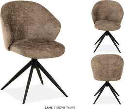MX Sofa Eetkamer stoel Jane | kleur: Taupe