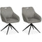 MX Sofa Eetkamer stoel Luka - Grey (set van 2 stuks)