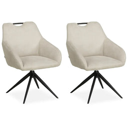 MX Sofa Eetkamer stoel Luka - Toffee (set van 2 stuks)