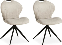MX Sofa Eetkamer stoel River - Natural (set van 2 stuks)