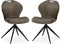 MX Sofa Eetkamer stoel River - Taupe (set van 2 stuks)