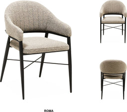 MX Sofa Eetkamer stoel Roma | kleur: Toffee