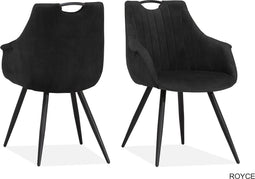 MX Sofa Eetkamer stoel Royce | kleur: Antraciet