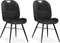 MX Sofa Eetkamerstoel Austin - Antraciet (set van 2 stoelen)
