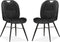 MX Sofa Eetkamerstoel Austin - Antraciet (set van 2 stoelen)