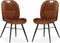 MX Sofa Eetkamerstoel Austin - Cognac (set van 2 stoelen)