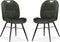 MX Sofa Eetkamerstoel Austin - Hunter groen (set van 2 stoelen)