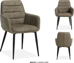 MX Sofa Eetkamerstoel Bailey | kleur: Lever