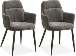 MX Sofa Eetkamerstoel Donna - Ash (set van 2 stoelen)