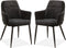 MX Sofa Eetkamerstoel Donna - Black (set van 2 stoelen)