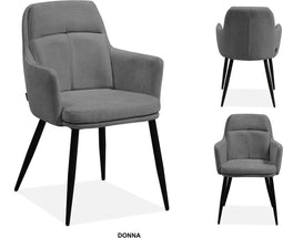 MX Sofa Eetkamerstoel Donna | kleur: Ash