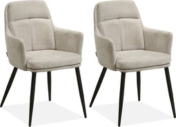 MX Sofa Eetkamerstoel Donna - Toffee (set van 2 stoelen)